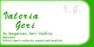 valeria geri business card